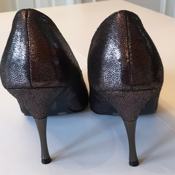 Spring Metallic Grey Heels - Picture 3 of 7